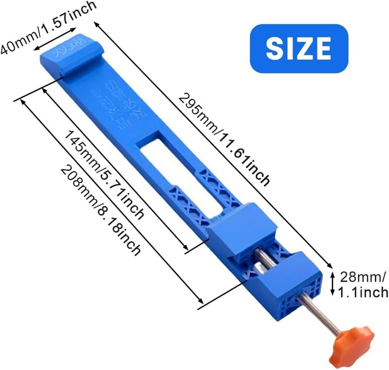 PUXING Adjustable Cutting Machine Base Guide 4-6inch Electric Circular Saw Milling Positioning Clamp Saw Track Guide Rail Circular Saws Guides for Precision Cutting & Milling Tasks(COLOR:blue) - Image 2